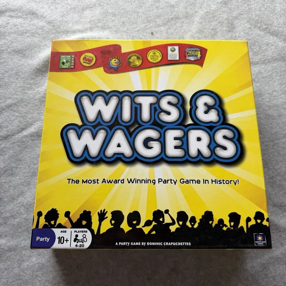 NorthStar Games Wits & Wagers Deluxe Edition Trivia Party Game Very Clean